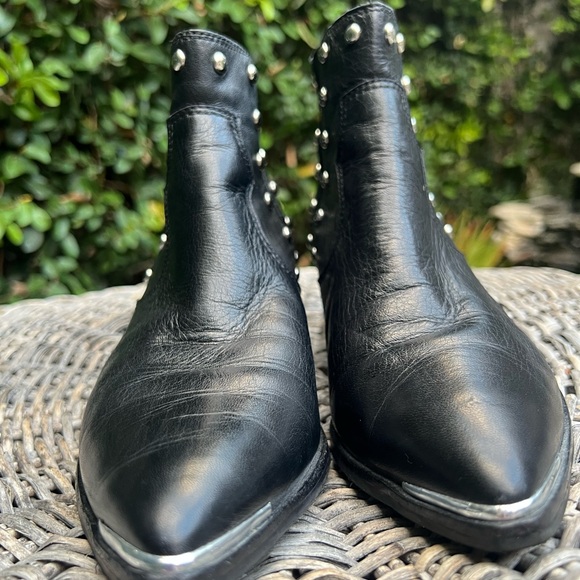 Mark Fisher Black Studded Ankle Boots size 7.5 - Picture 6 of 8